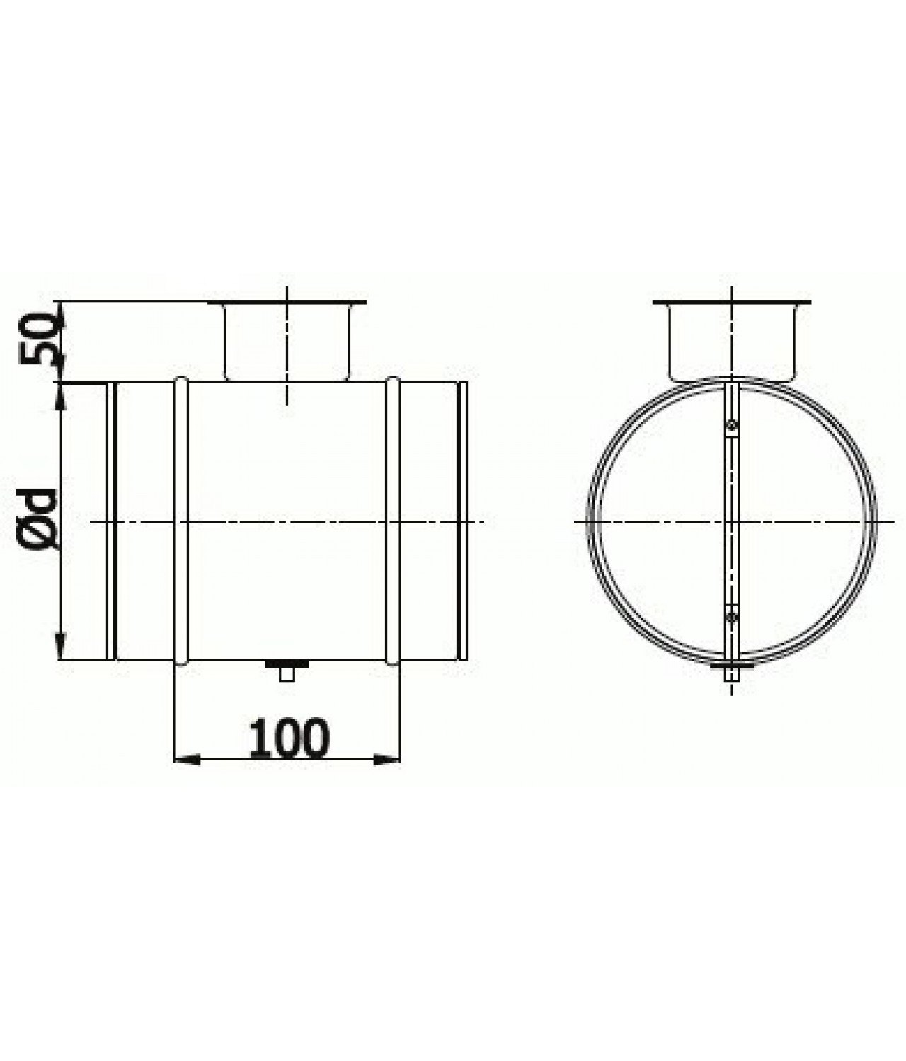 Air dampers RSK - drawing