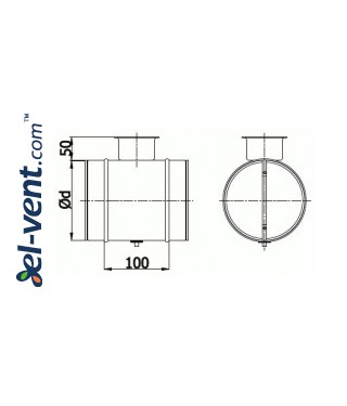 Air dampers RSK - drawing