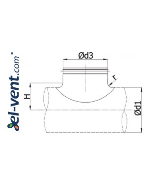 Pipe saddle taps BAG - drawing