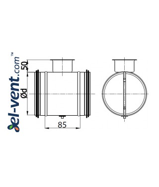 Air dampers RSKG - drawing