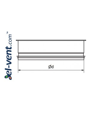 End caps for ducts AKLG - drawing