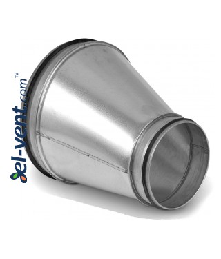 Asymmetric reducer EARG200/125, Ø200-125 mm Asymmetric reducer EARG200/125, Ø200-125 mm