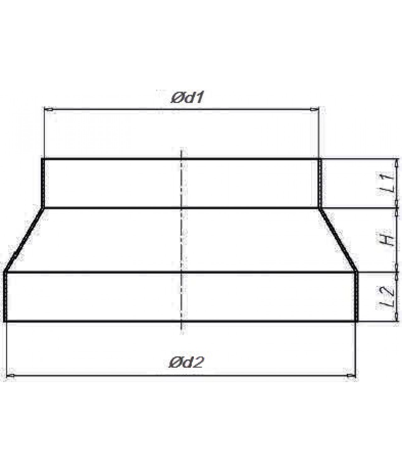 Duct reducers POP, 1