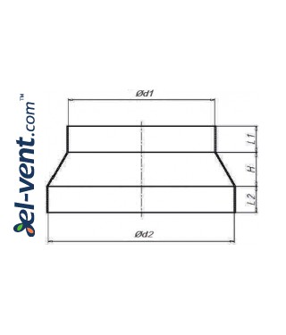 Duct reducers POP, 1