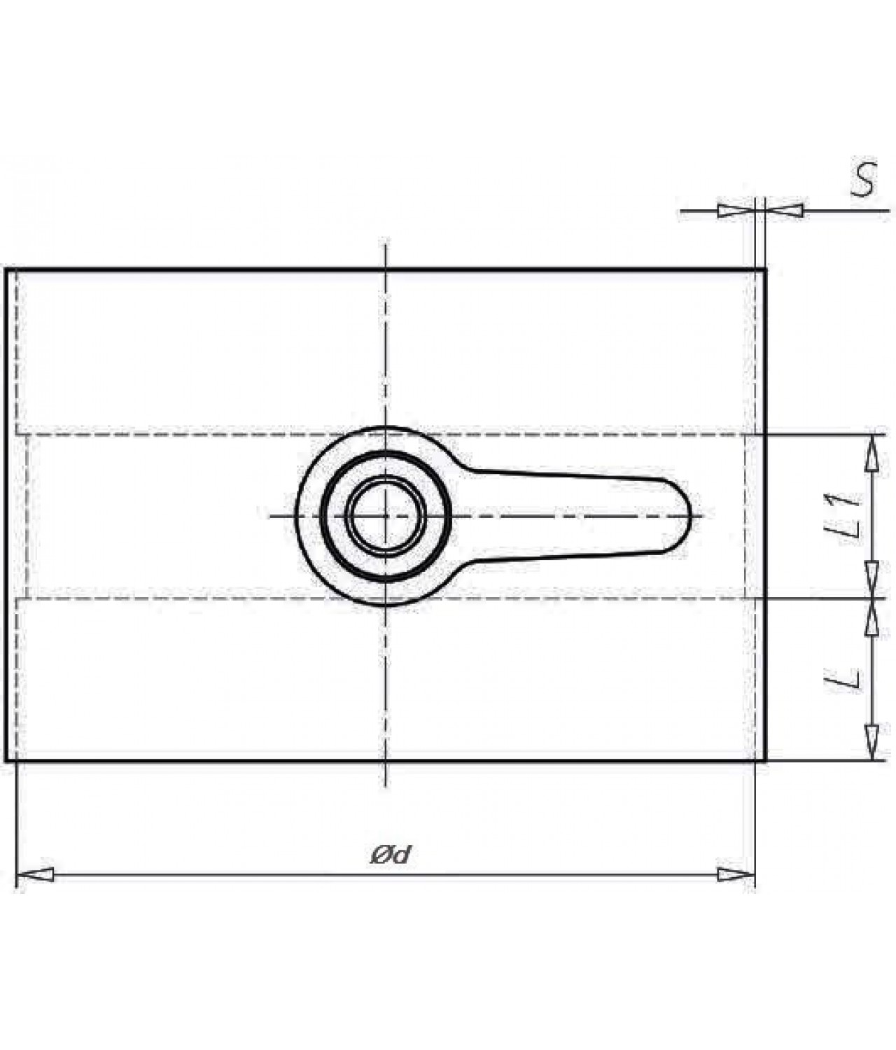 Air dampers for plastic ducts POR - drawing