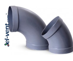 90° plastic ducts elbows PO90