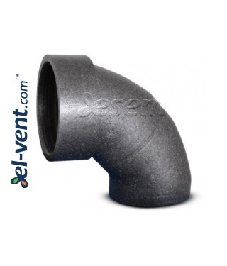 Expanded polypropylene 90° elbow with coupling EPP90