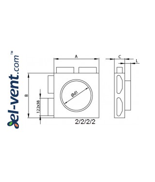 Air distributor for HDPE system Type PA - drawing 4 Air distributor for HDPE system Type PA - drawing 4