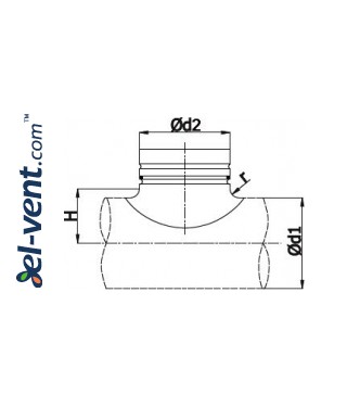 Pipe saddle taps EBA - drawing Pipe saddle taps EBA - drawing