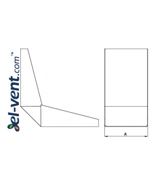 HDPE pipe fastening OL Ø75-90 mm - drawing HDPE pipe fastening OL Ø75-90 mm - drawing