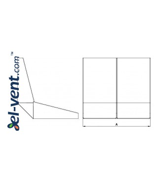HDPE pipe fastening OL Ø75-90 mm - drawing 2 HDPE pipe fastening OL Ø75-90 mm - drawing 2