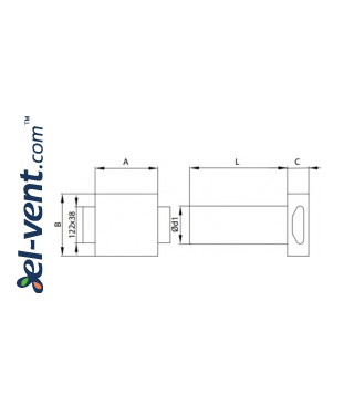 Air distribution box OSPC drawing