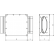 Ниппель асимметричный для HDPE воздуховодов MO132/52 132x52 мм - чертеж