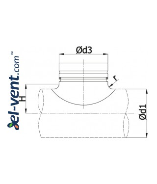 Pipe saddle taps EBA - drawing Pipe saddle taps EBA - drawing