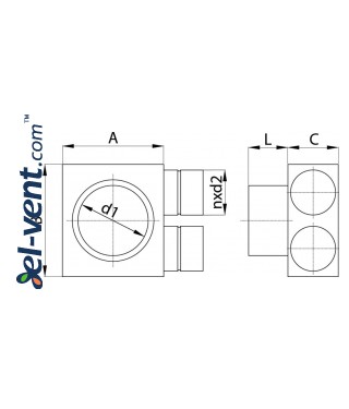 Air distributor for HDPE system Type A - drawing Air distributor for HDPE system Type A - drawing