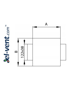 Air distributor for HDPE system Type PC - drawing 2 Air distributor for HDPE system Type PC - drawing 2
