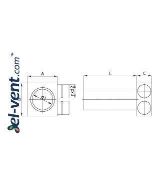 Air distributor for HDPE system Type B - drawing Air distributor for HDPE system Type B - drawing