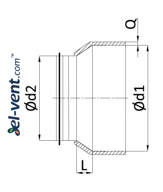 Insulated reducers IRGI - drawing