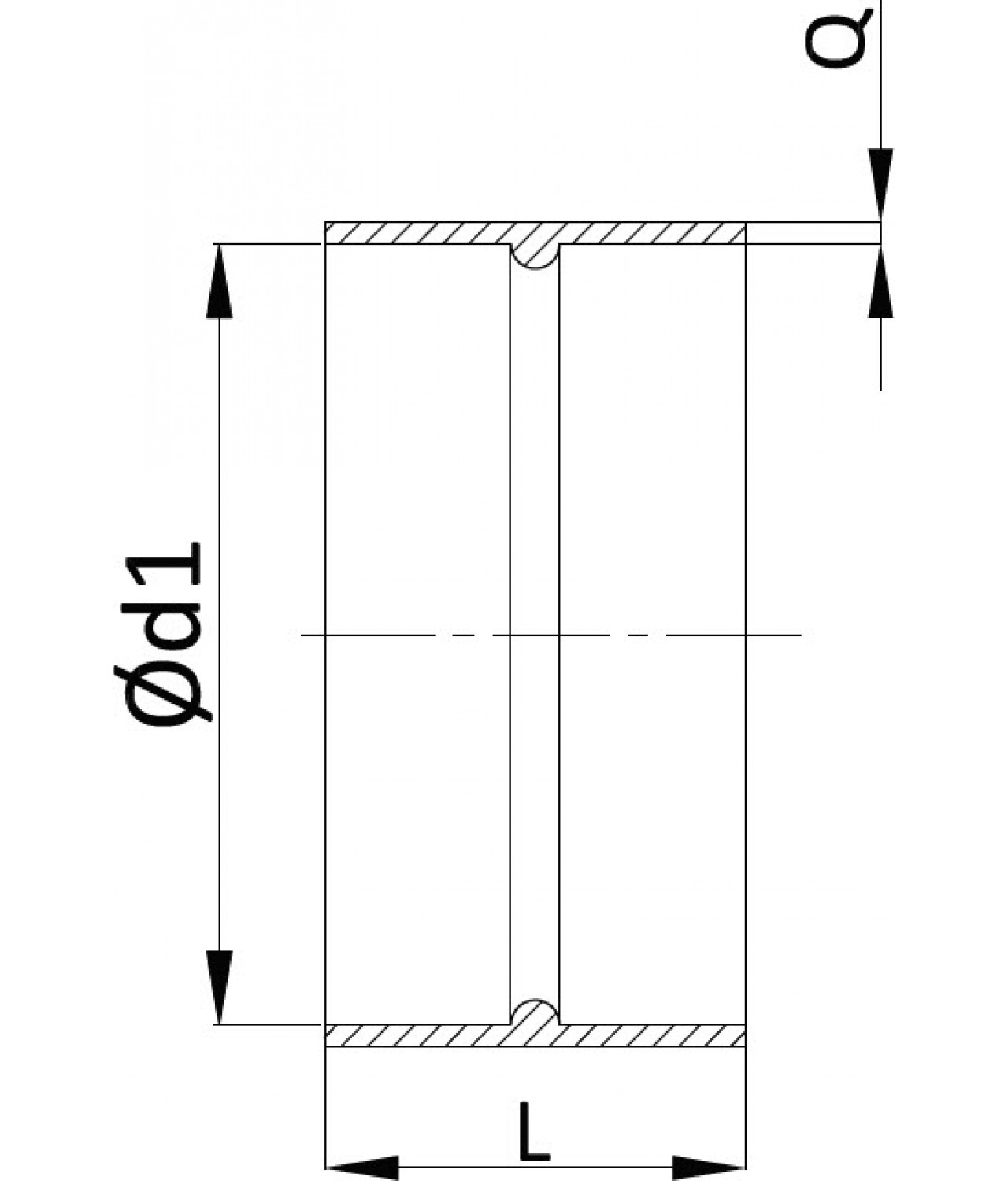 Insulated couplings IMOI - drawing