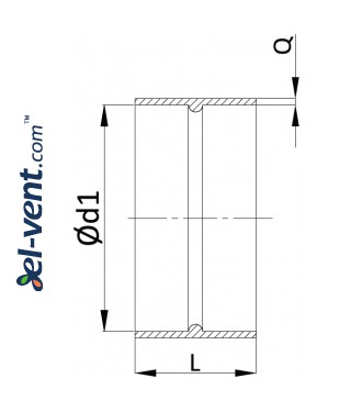 Insulated couplings IMOI - drawing