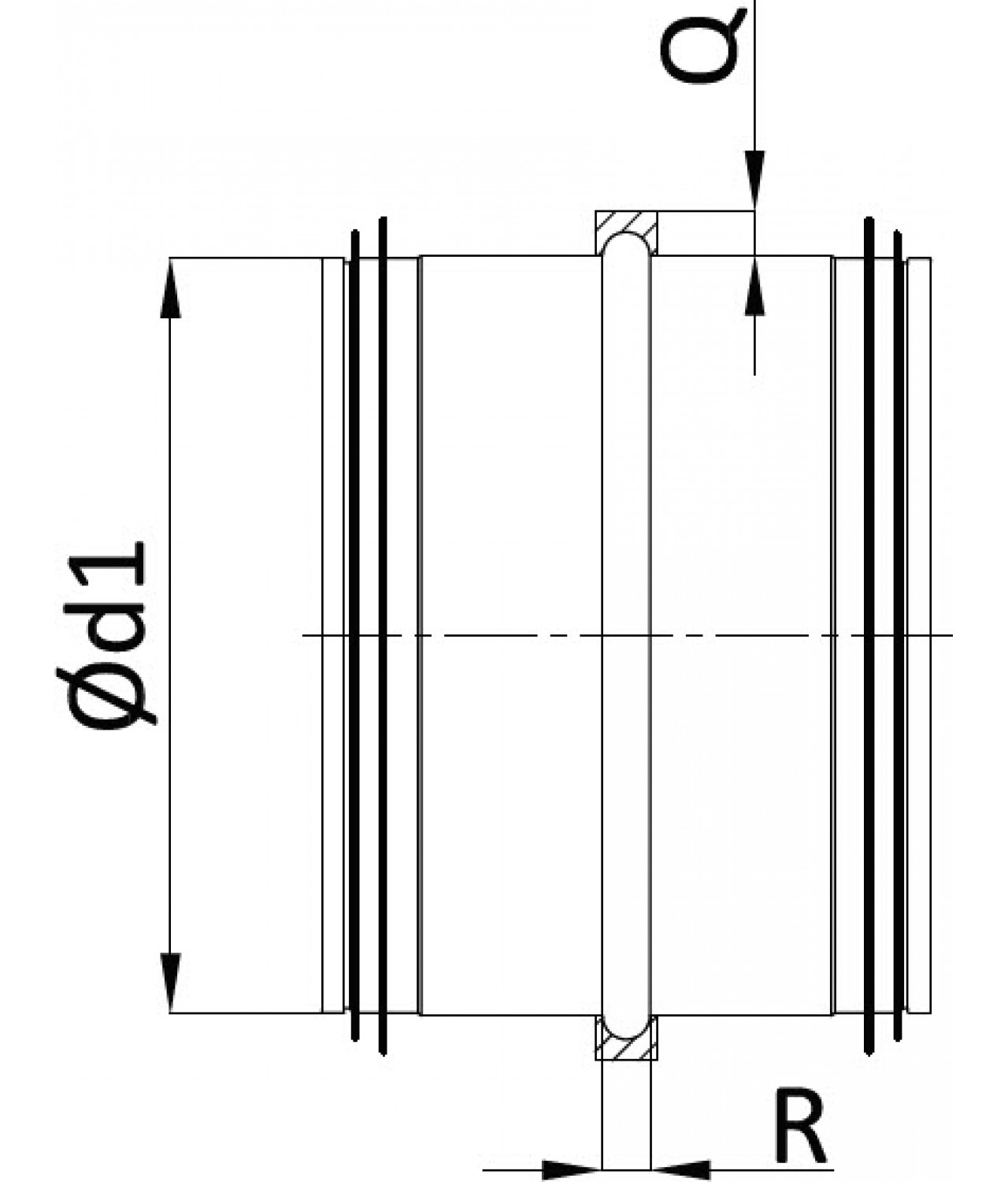 Insulated couplings IMOG - drawing