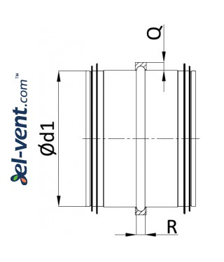 Insulated couplings IMOG - drawing