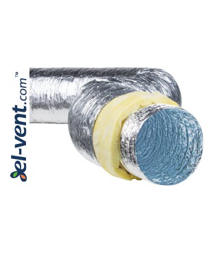 Insulated duct SL-100-10, Ø100 mm, 10 m, 120 °C Insulated duct SL-100-10, Ø100 mm, 10 m, 120 °C