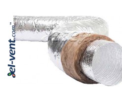 Flexible insulated ducts for hot air