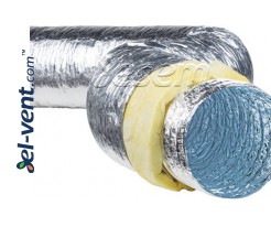 Insulated flexible duct ISO-SL, 10 m, 120 °C