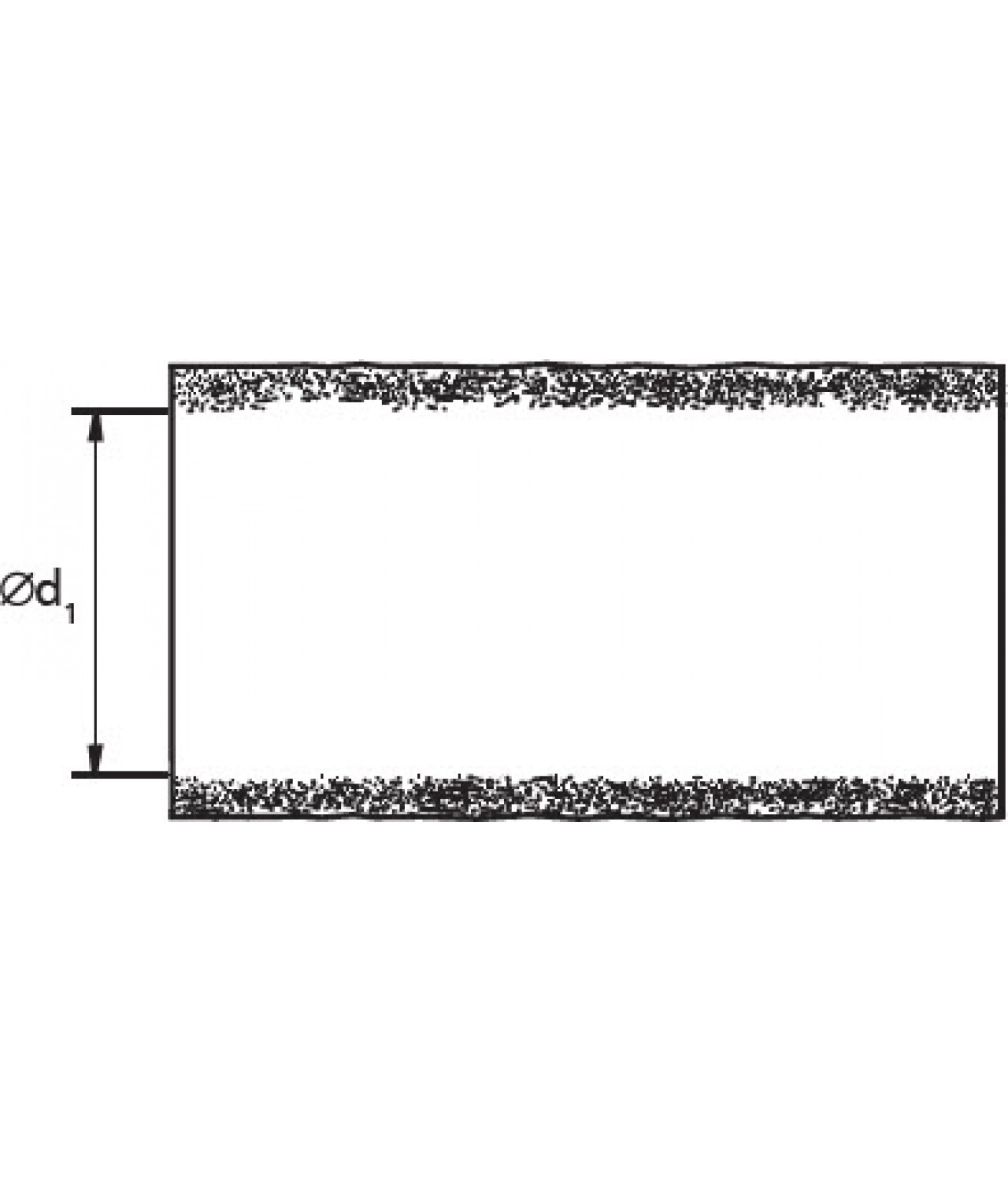 Thermal ductwork insulation ISO50/125/10, 50 mm Ø125 mm, L=10 m - drawing