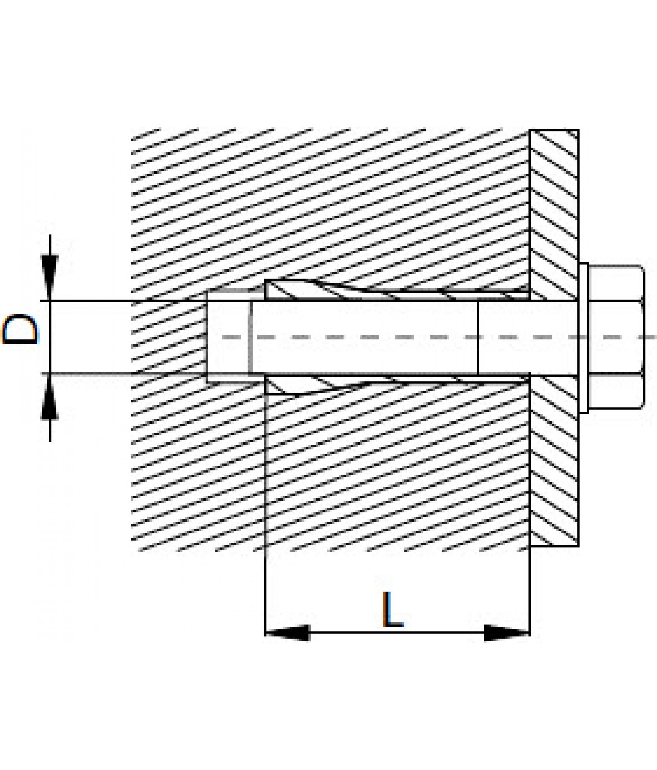 Brass anchors - drawing