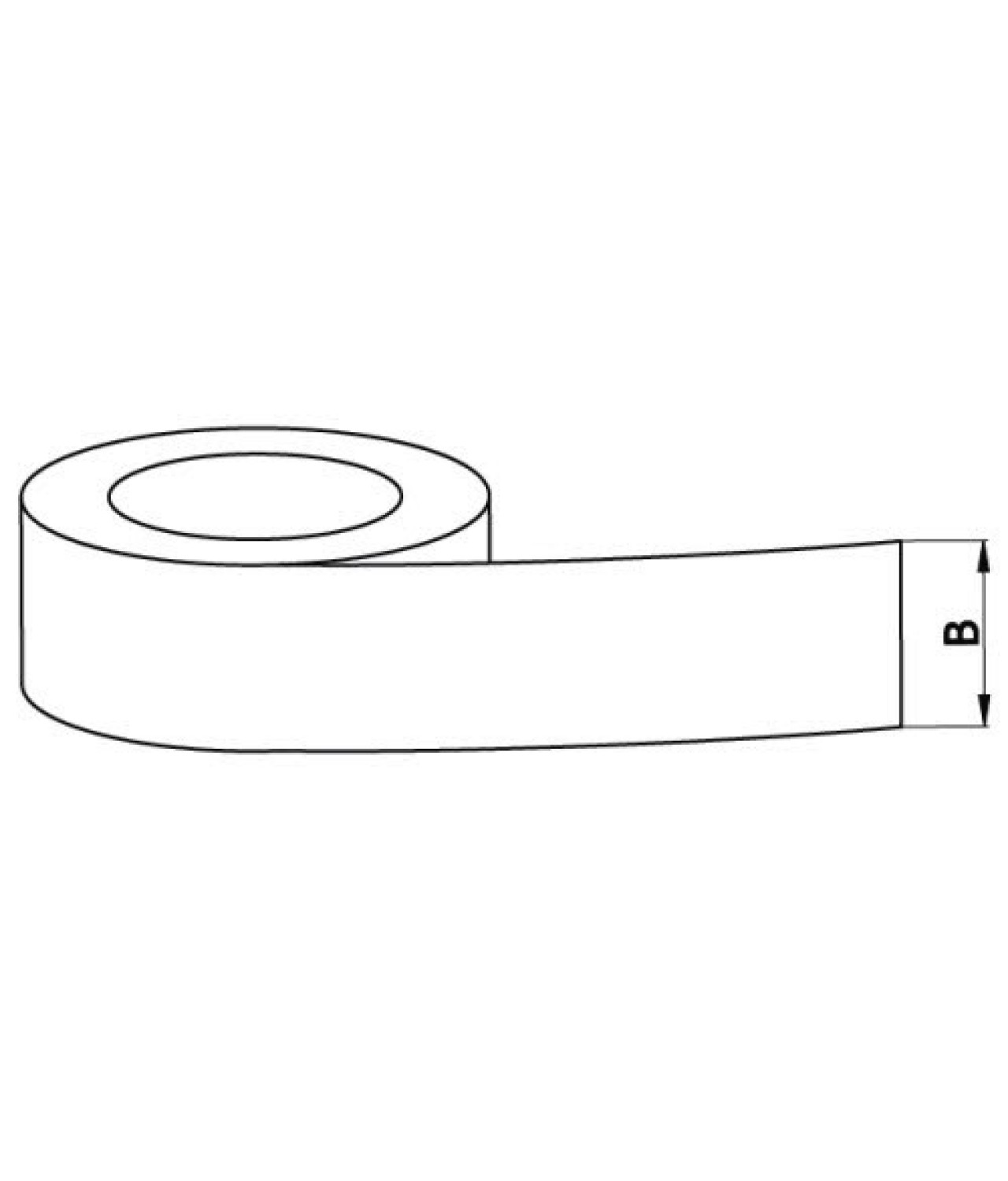 Lipni juosta (aliuminė) AL50-50-350, 5cmx50m, 350 °C - brėžinys