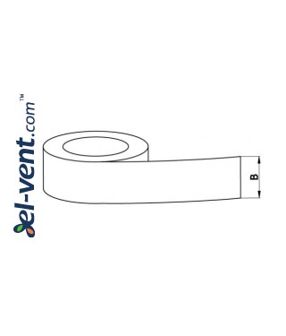 Synthetic rubber based cloth tape AS218, thickness 160 µm, 7.0 cm x 50 m, -10 - +75 °C, 1 Synthetic rubber based cloth tape AS218, thickness 160 µm, 7.0 cm x 50 m, -10 - +75 °C, 1