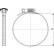 Galvanized hose clamps for ducts - drawing