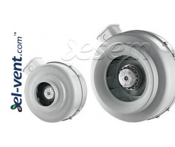 Inline duct centrifugal fans