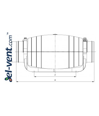 Quiet duct fan Silent200, Ø200 mm 1 drawing Quiet duct fan Silent200, Ø200 mm 1 drawing