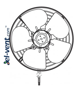 Duct fan WK315, Ø325 mm - Front view Duct fan WK315, Ø325 mm - Front view
