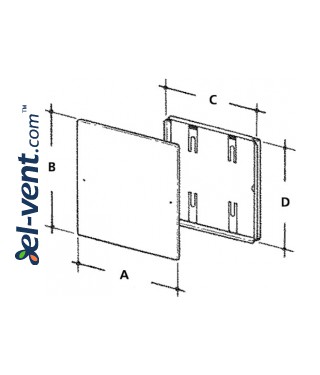 NIRO - stainless steel cover frames - drawing