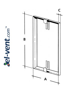 V2A - stainless steel tile frames - чертеж