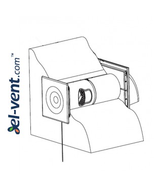 Drawing EHRV125, Ø125 mm