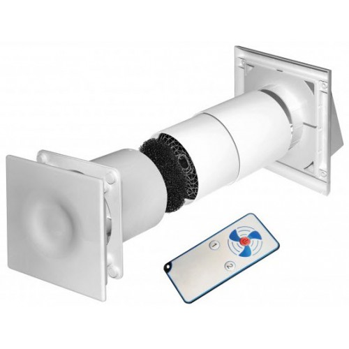 Mini recuperator with remote control EHRV100P, Ø100 mm | el-vent.com™