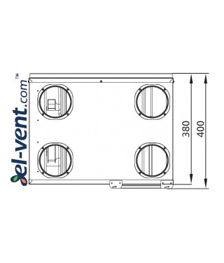 Heat recovery unit MinistAir-W-250WiFi - drawing No.2 Heat recovery unit MinistAir-W-250WiFi - drawing No.2