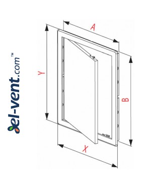Access panel EDT14, 200x300 mm - drawing Access panel EDT14, 200x300 mm - drawing