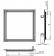 Drywall access panels AluKral SPECIAL - drawing No.1