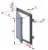 Drywall access panels AluKral STANDARD-25 - drawing No.1