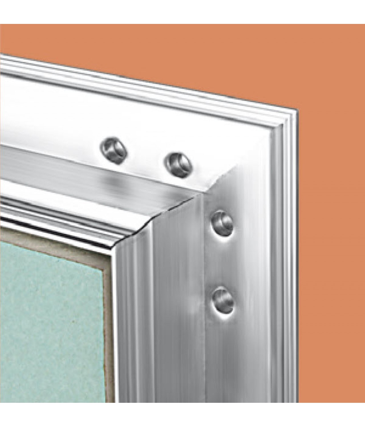 Drywall access panels AluKral STANDARD-25 - 25 mm recessed aluminium frame