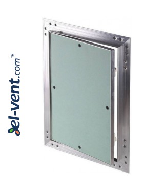 Drywall access panel KRAL16, 150x150 mm - almost closed Drywall access panel KRAL16, 150x150 mm - almost closed