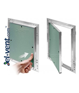 Drywall access panels AluKral STANDARD-25 - close and open with a click