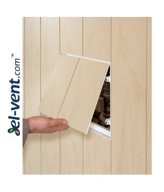 Tile access panel 250x350 mm MPCV18 - an example of opening Tile access panel 250x350 mm MPCV18 - an example of opening