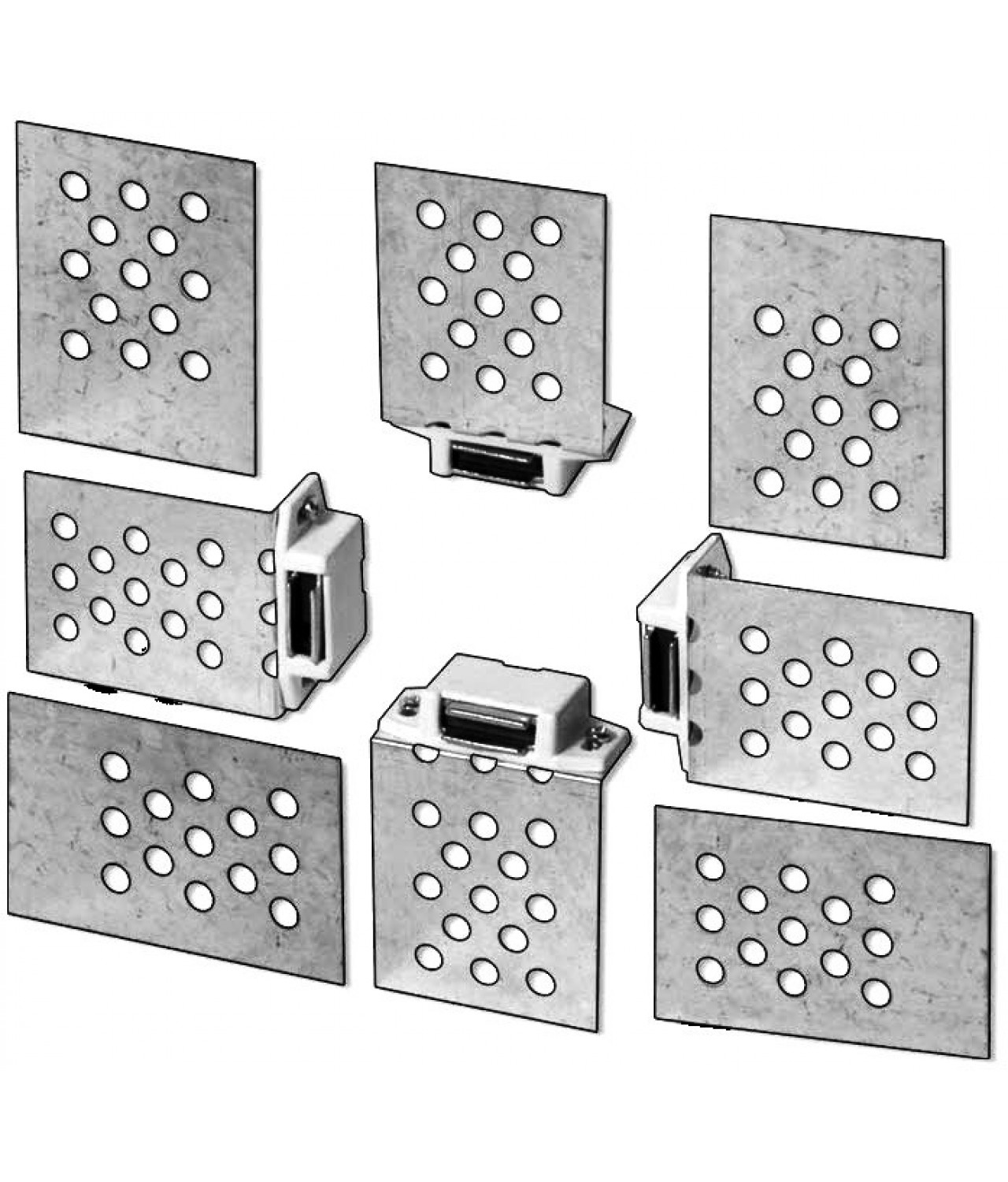 Universal set of magnets for access panels MU1 - Mounting example